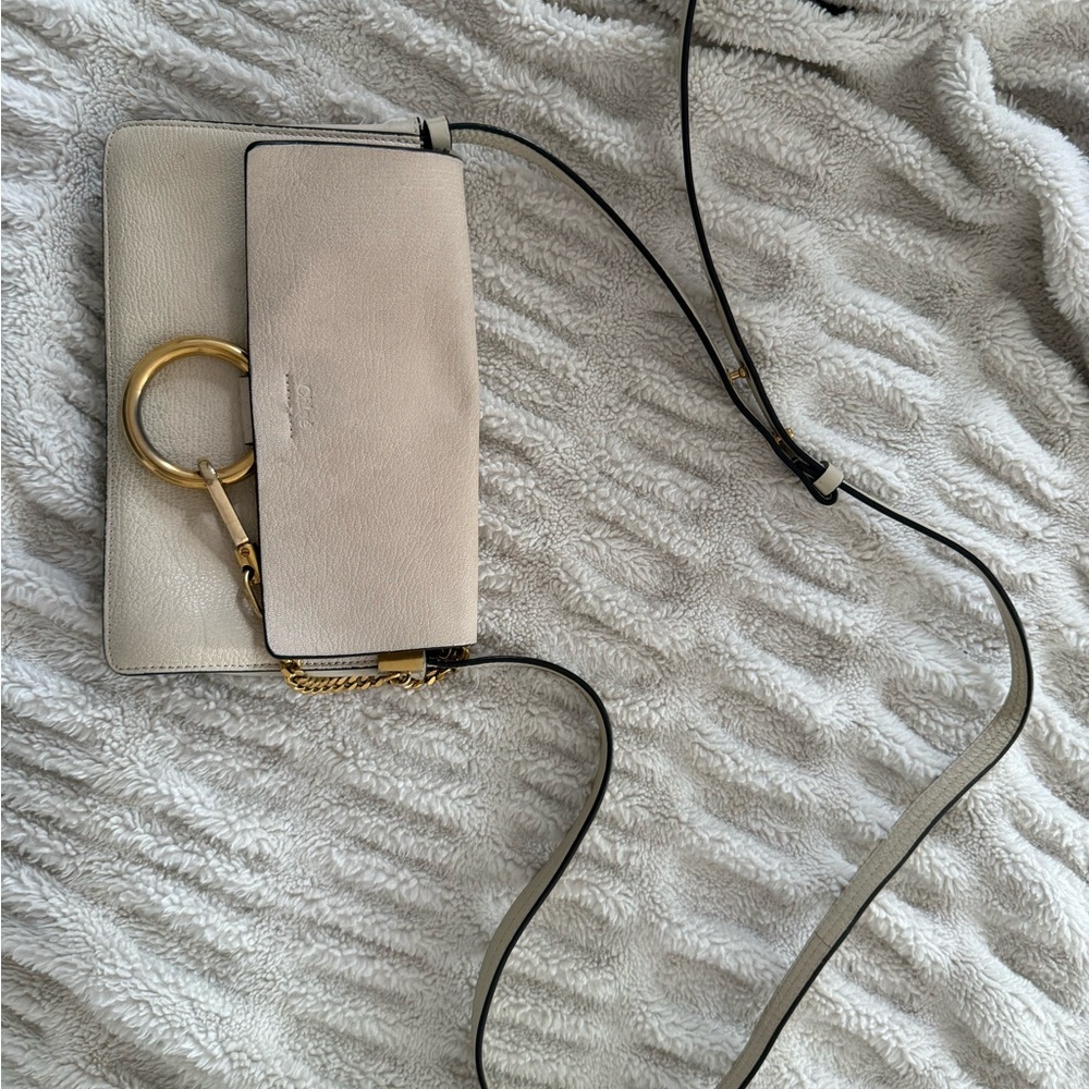 AUTHENTIC Chloe Faye Beige Designer Crossbody Bag